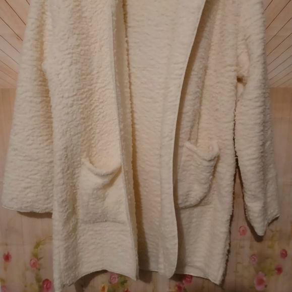 Women’s Oversized Jacket Teddy SOFT COZY Sherpa CREAMY Ivory - Picture 6 of 6